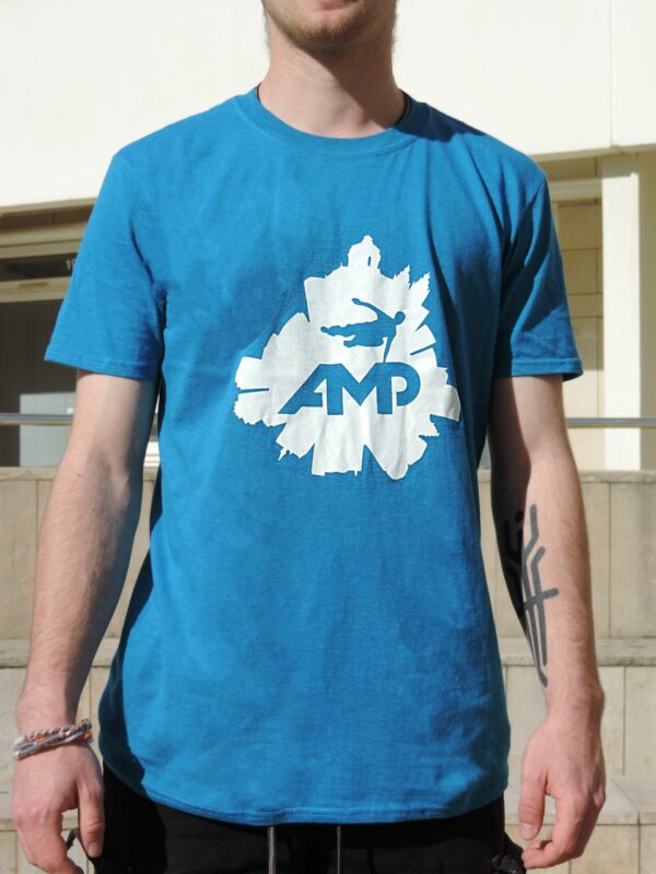 T-Shirt AMP Bleu turquoise